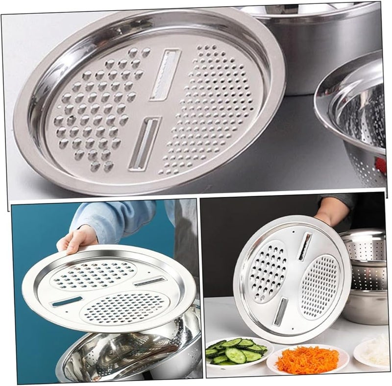 Stainless Steel Vegetable Slicer Potato Shredder 28X28CM Kitchen Essential - Image 3